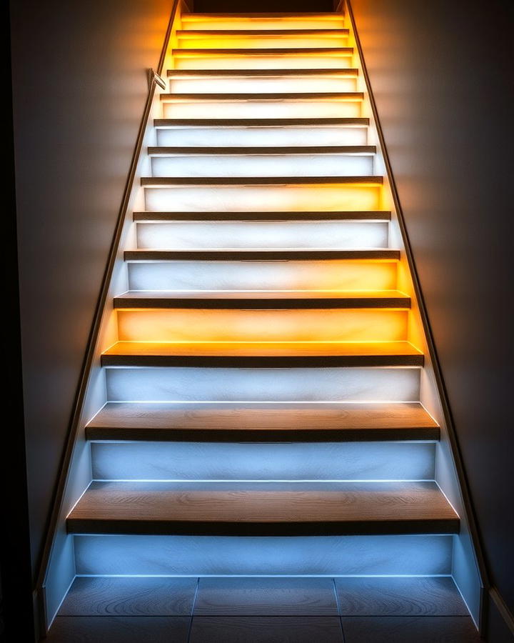 Under Stair Lighting for Enhanced Visibility