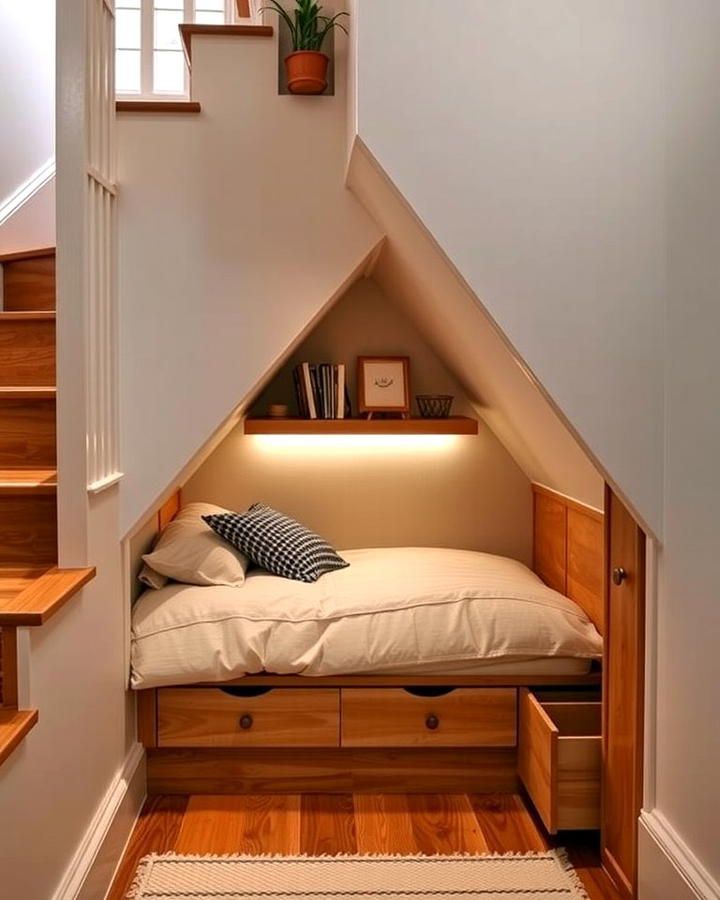 Under Stairs Bed Nook