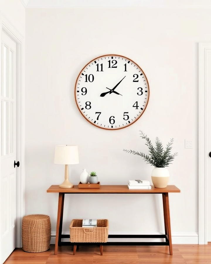 Understated Entryway Wall Clock