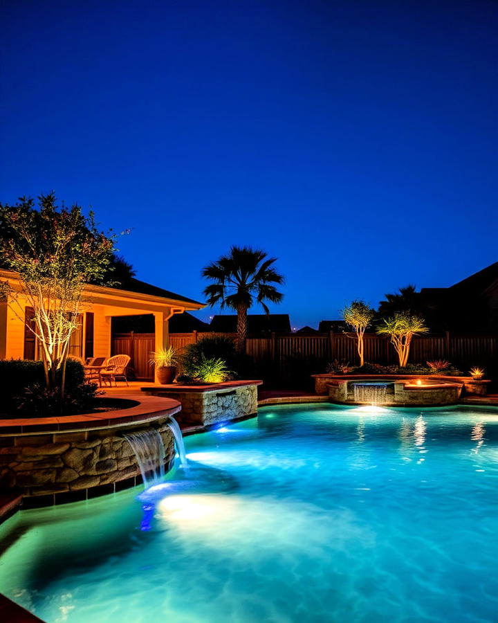 Underwater Lights for Water Feature Idea