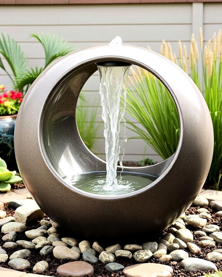 Unique Sphere Fountain Design