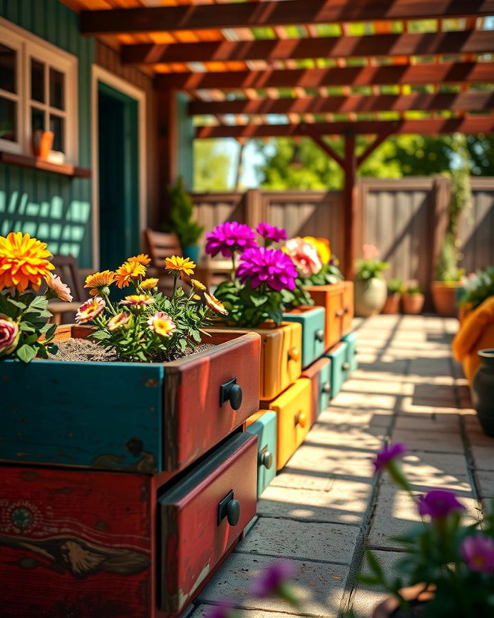 Upcycled Drawer Garden Beds