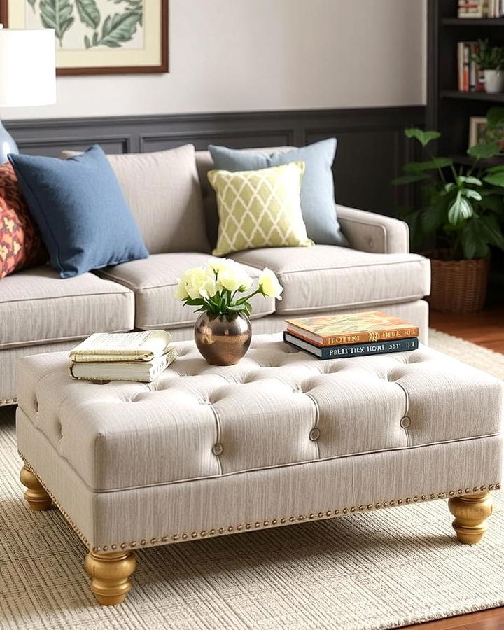 Upholstered Ottomans for Versatility