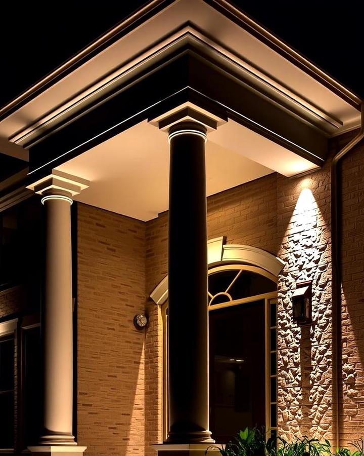 Uplighting for Architectural Emphasis