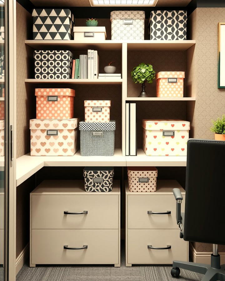 Use Decorative Storage Boxes