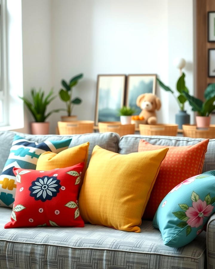 Use Decorative Throw Pillows