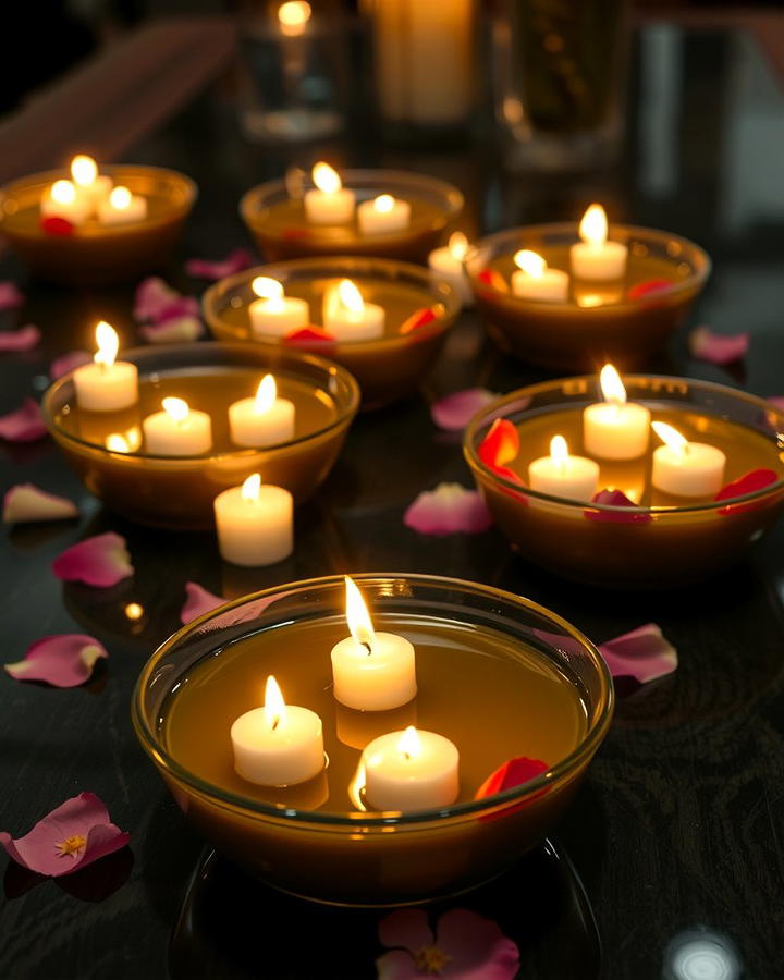 Use Floating Candles for a Mesmerizing Effect