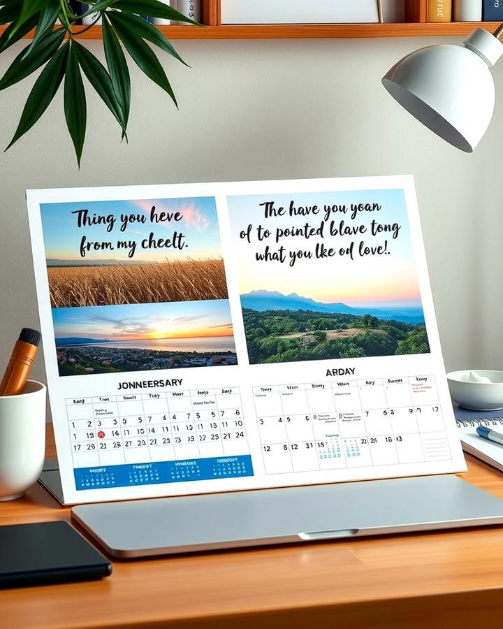 Use Inspirational Desk Calendars