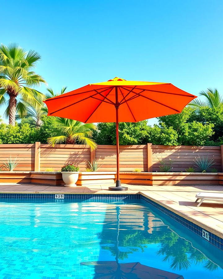 Use Outdoor Umbrellas for Spot Privacy