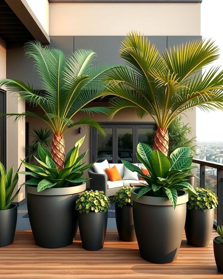 Use Oversized Planters for a Bold Statement