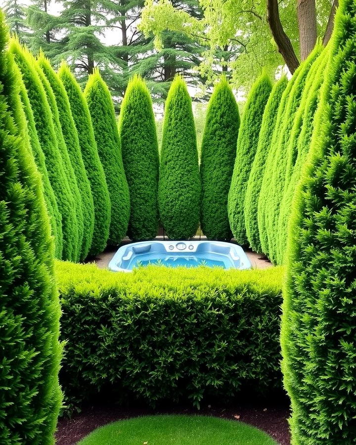 Using Tall Hedges for Natural Seclusion