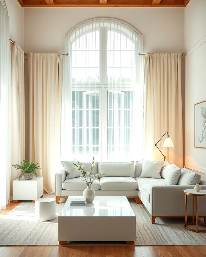 Utilize Sheer Curtains for Soft Lighting