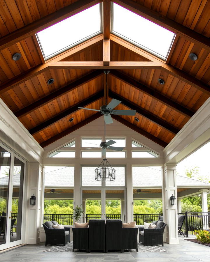 Vaulted Gable Patio Roof