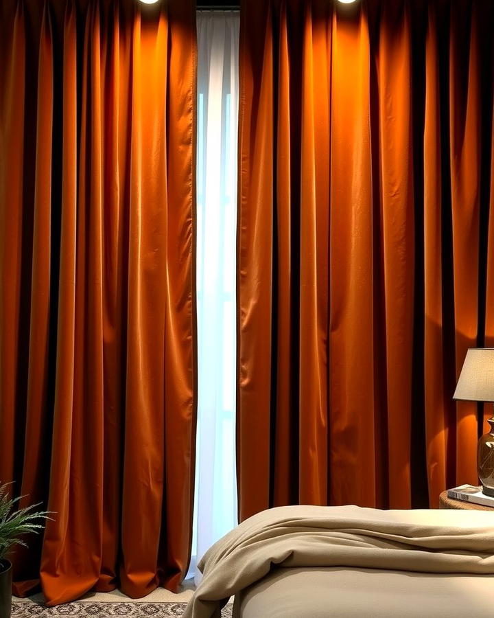 Velvet Brown Curtains