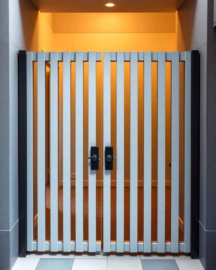 Vertical Aluminum Slat Gate