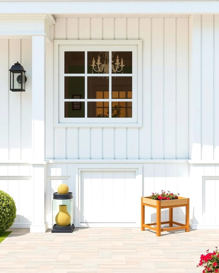 Vertical Board and Batten Wainscoting