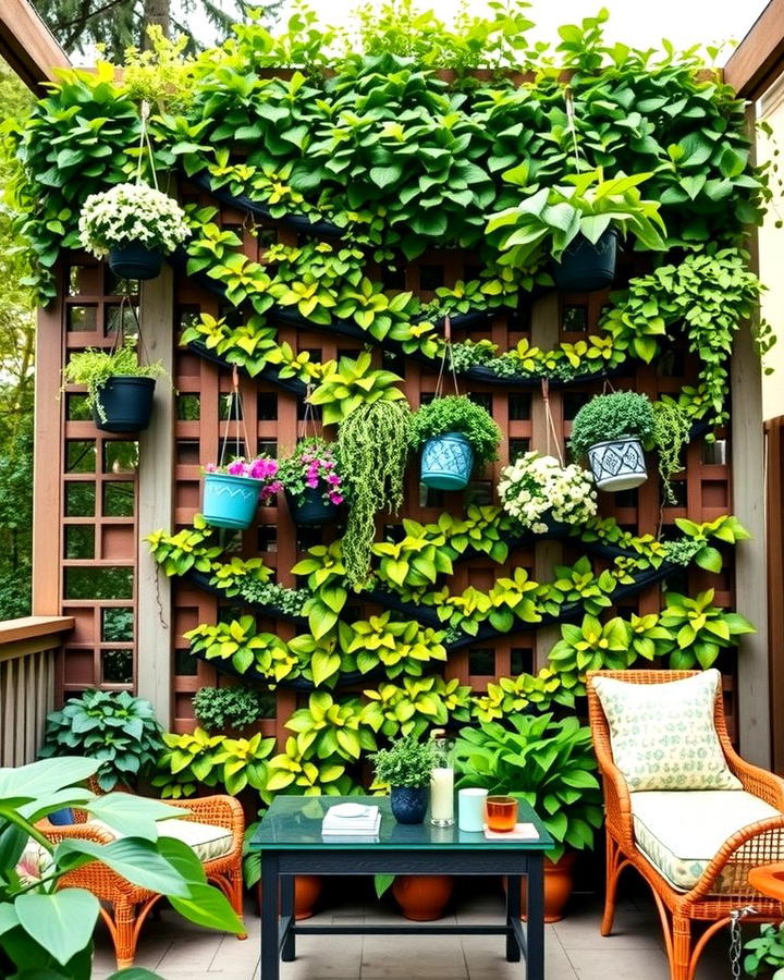 Vertical Garden Deck Lattice