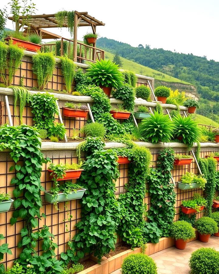 Vertical Gardens for Space Efficiency