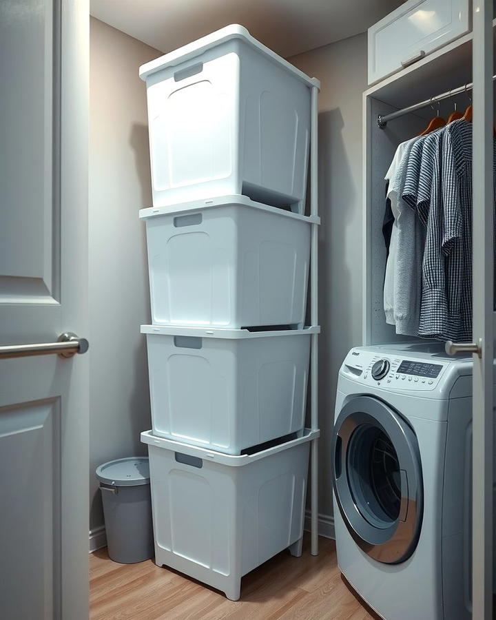 Vertical Laundry Hamper System