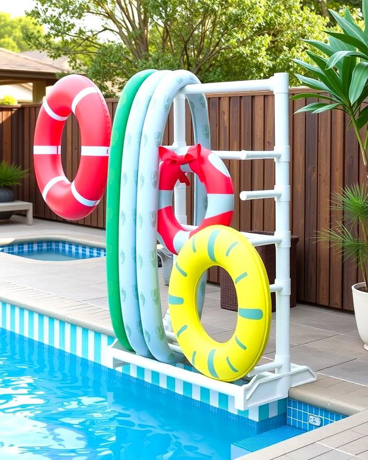 Vertical Pool Float Racks