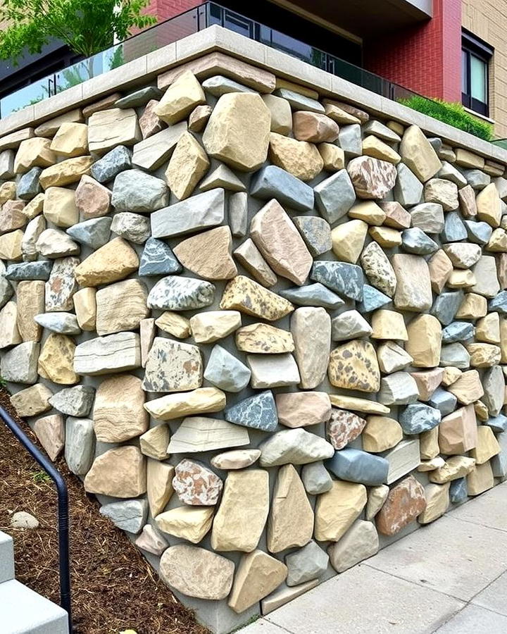 Vertical Rock Retaining Wall