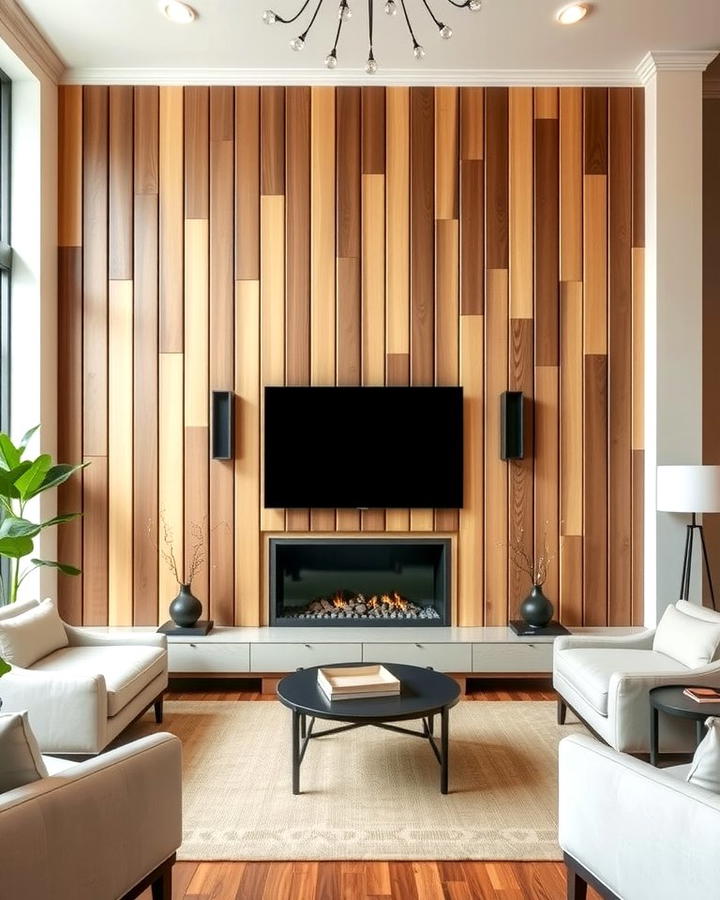 Vertical Wood Slats