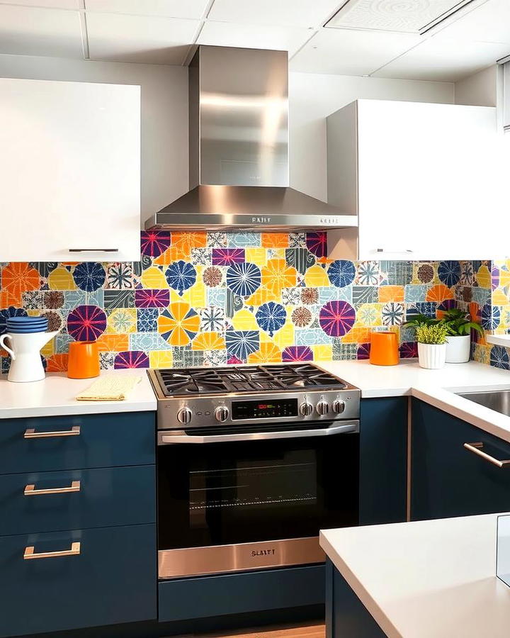 Vibrant Backsplash