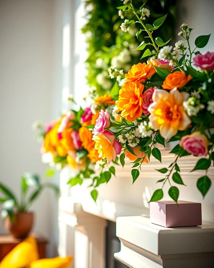 Vibrant Floral Garland