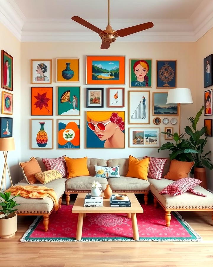 Vibrant Gallery Walls