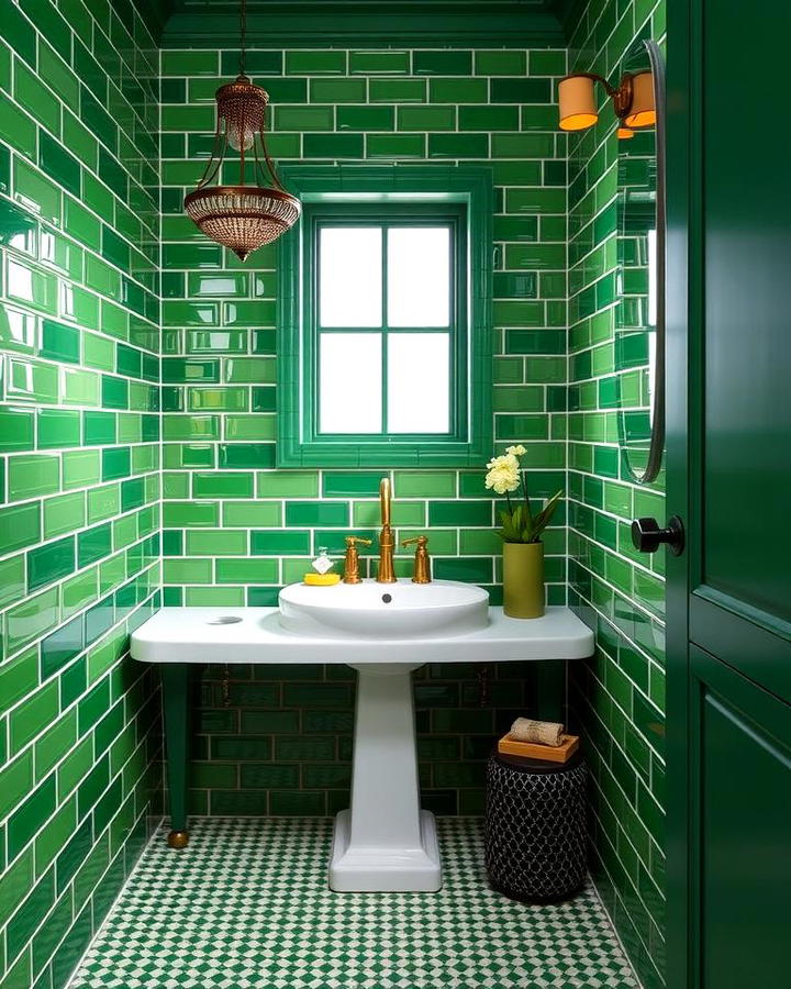 Vibrant Green Tiles