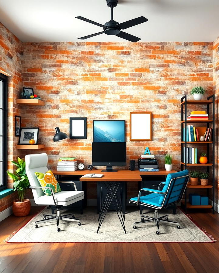 Vibrant Home Office