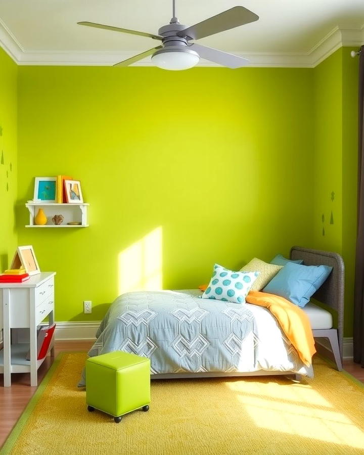 Vibrant Lime Green for Energy