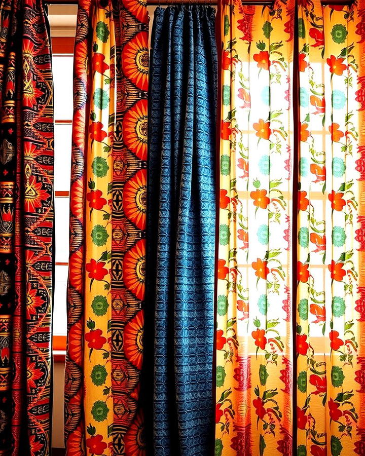 Vibrant Patterned Curtains