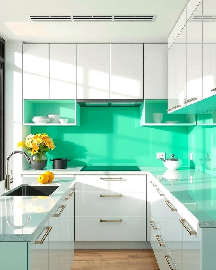 Vibrant Pop with Emerald Green Glass