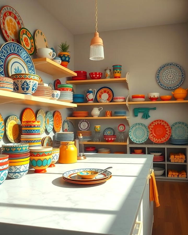 Vibrant Tableware Displays