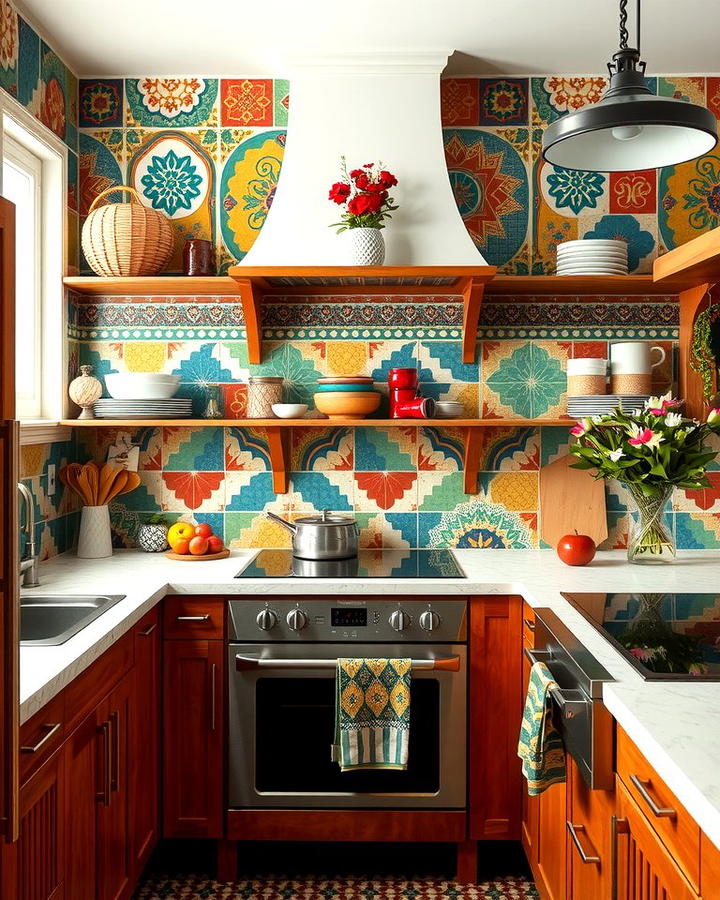 Vibrant Tile Backsplashes