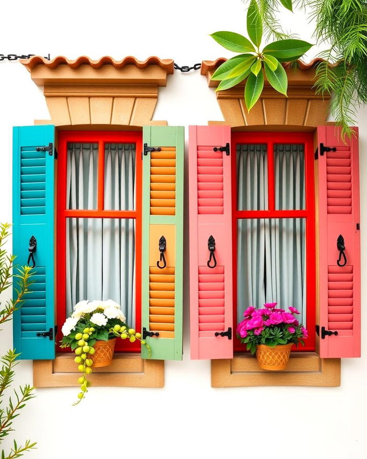 Vibrant Window Shutters