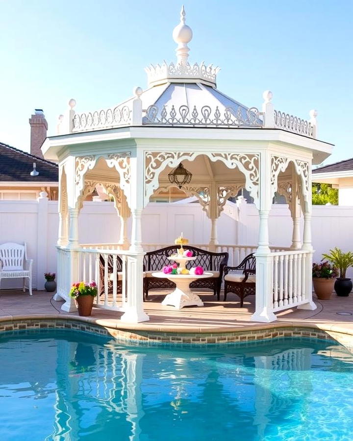 Victorian Inspired Pool Gazebo