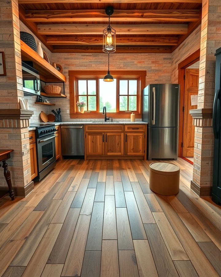 Vintage Charm with Reclaimed Wood Floors