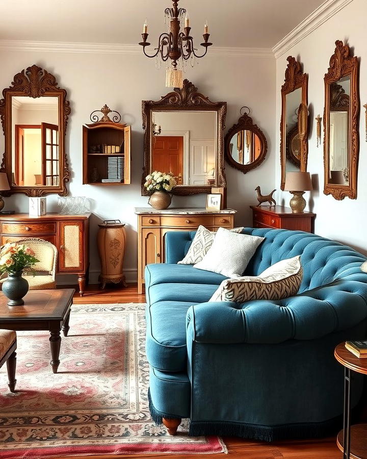 Vintage Elegance in a Blue Palette