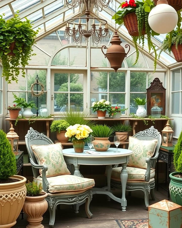 Vintage Greenhouse Decor