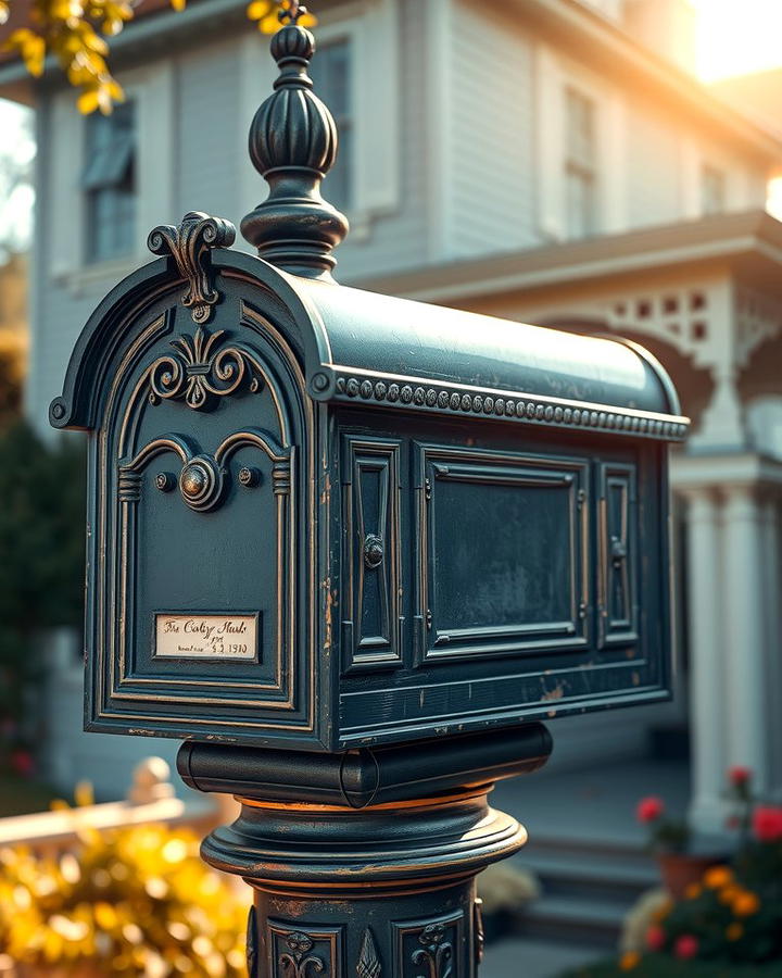 Vintage Inspired Mailbox Post