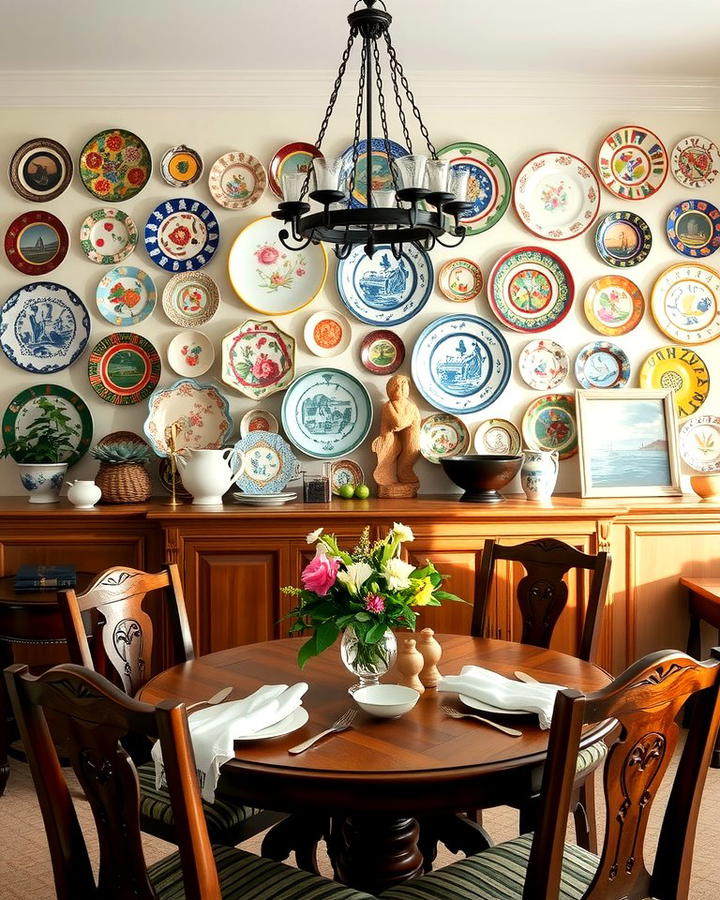 Vintage Plates as Wall Art