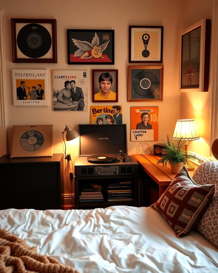 Vintage Record Player Corner