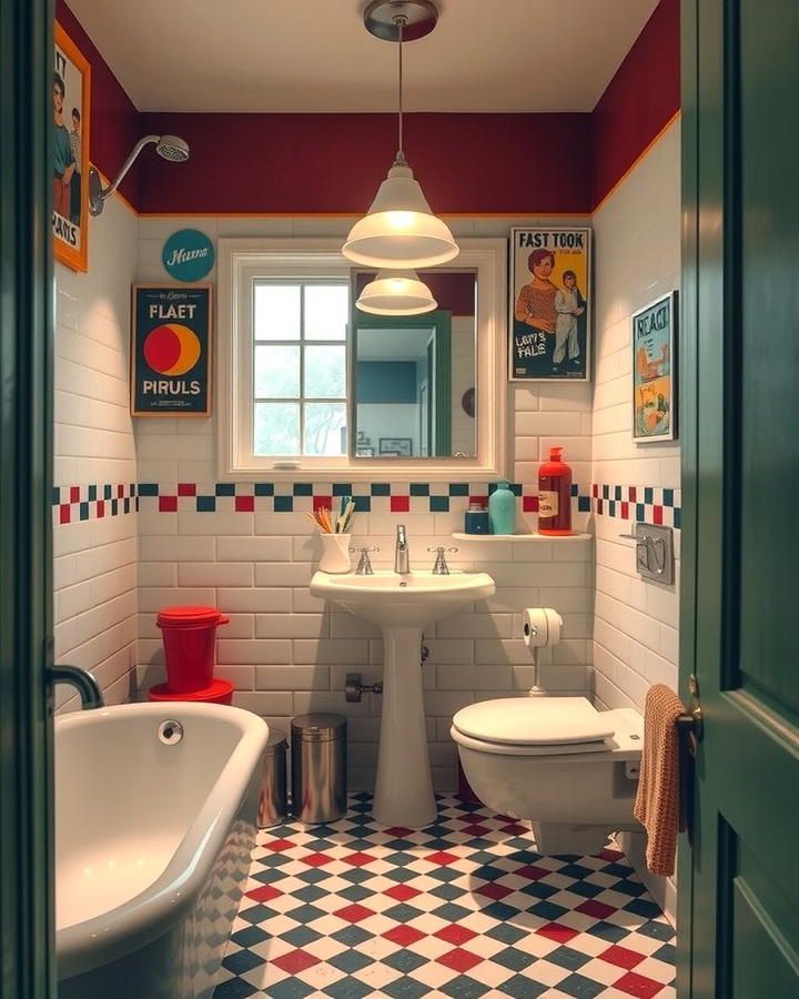 Vintage Retro Bathroom