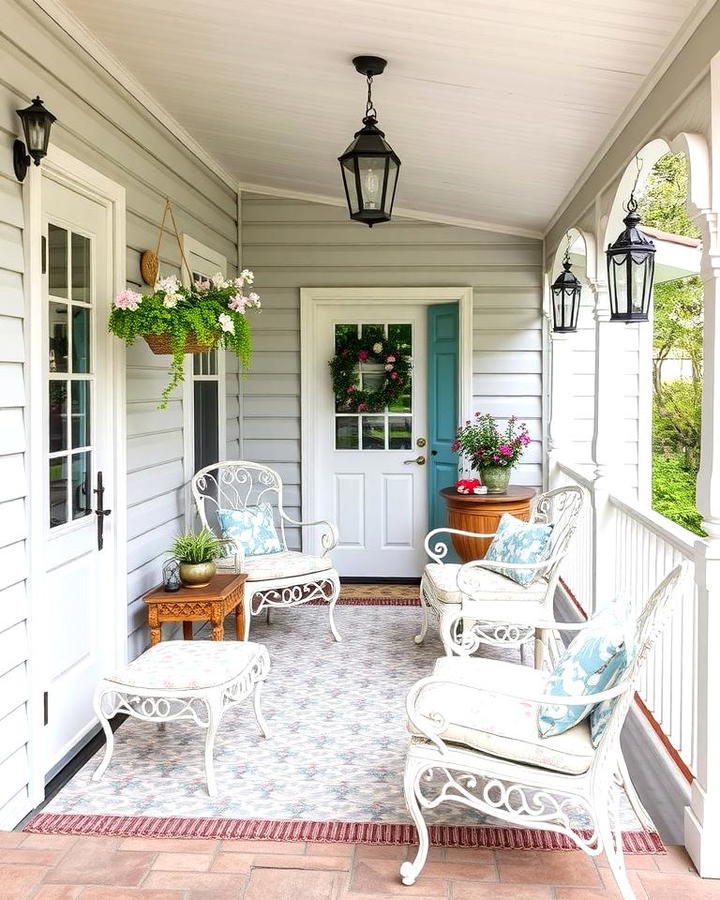 Vintage Style Porch with Classic Decor
