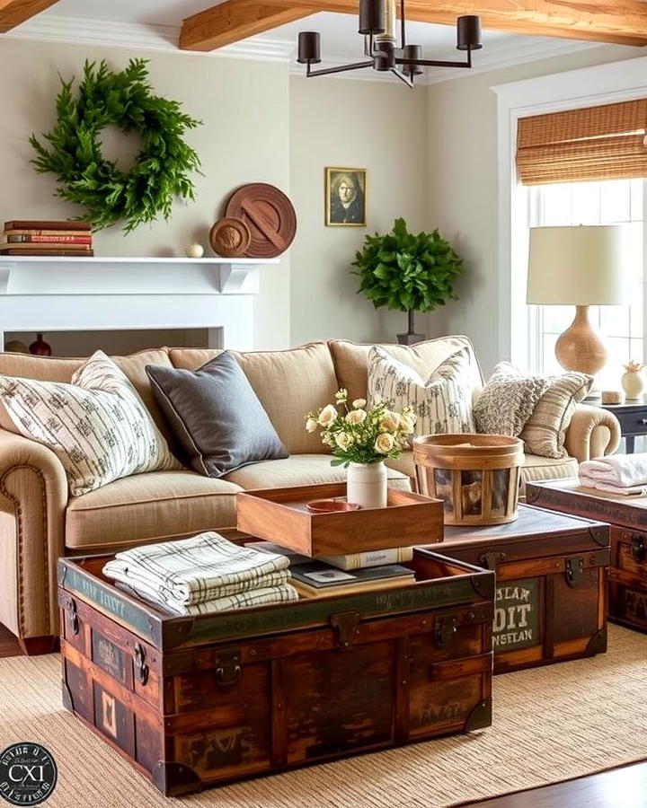 Vintage Trunks for Storage and Decor
