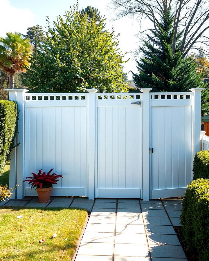 Vinyl Privacy Gate