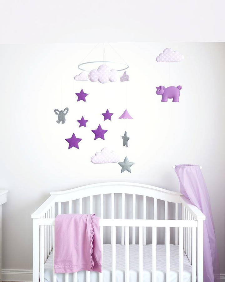 Violet Mobiles for Eye Catching Decor