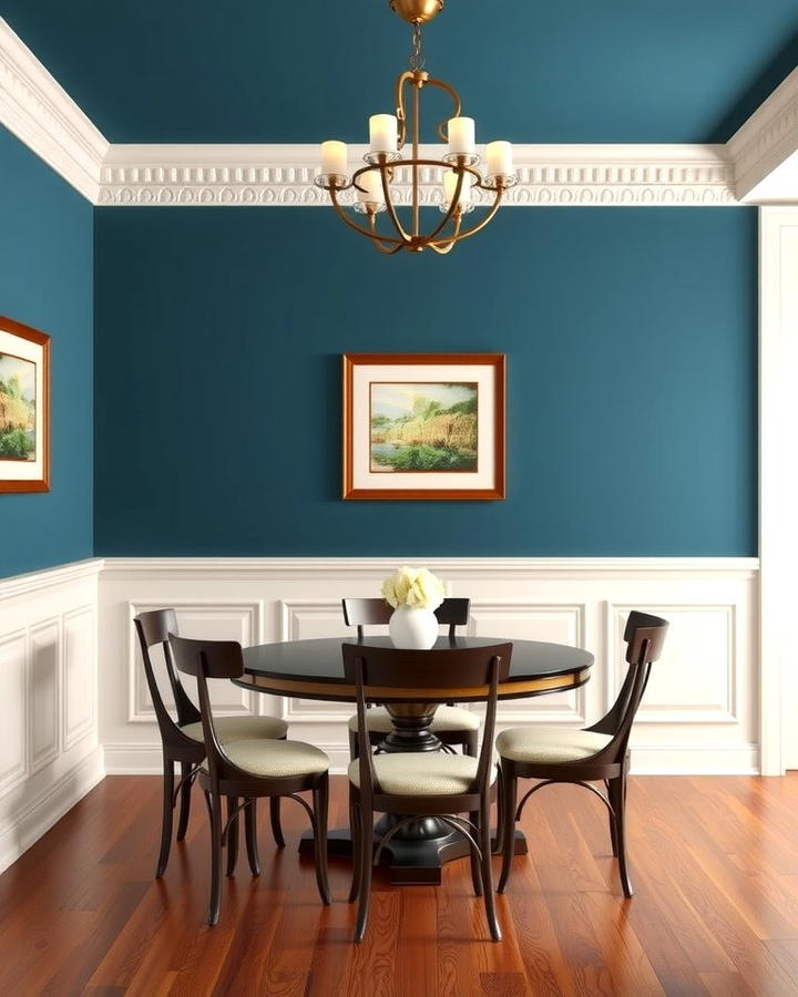 Wainscoting with Contrasting Colors